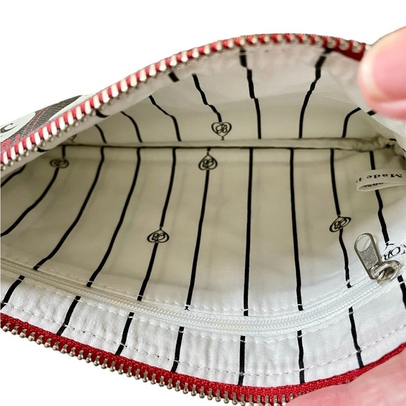 Brighton Holiday Love Notes Wristlet Bag, Black & Red, New w/out Tags, Fโฆ - Picture 5 of 5